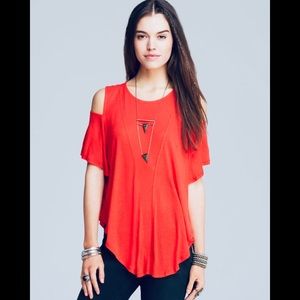 Free People Cold Shoulder Top